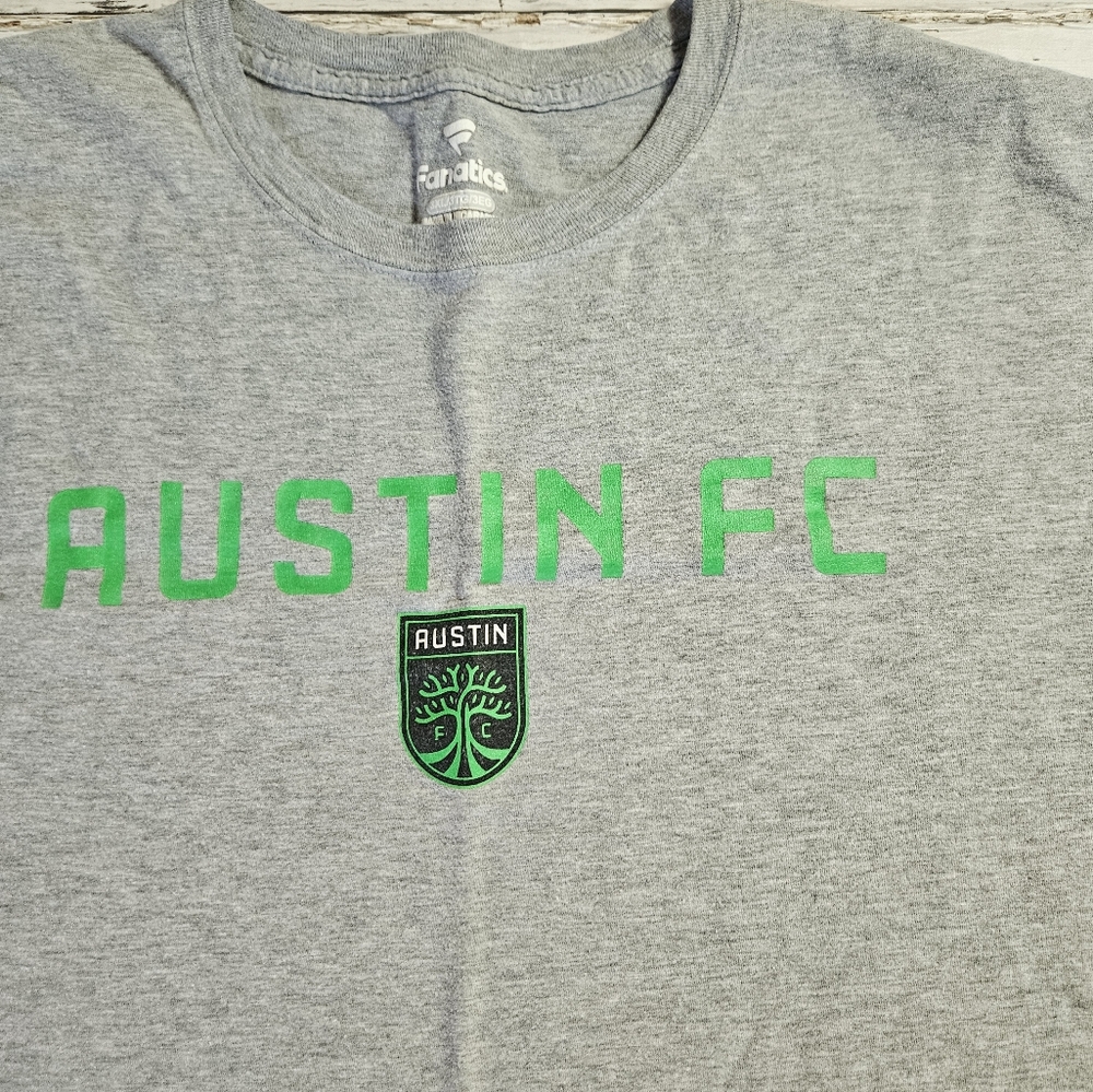 Fanatics Austin FC Soccer Gray‎ Tee Size 3XL
